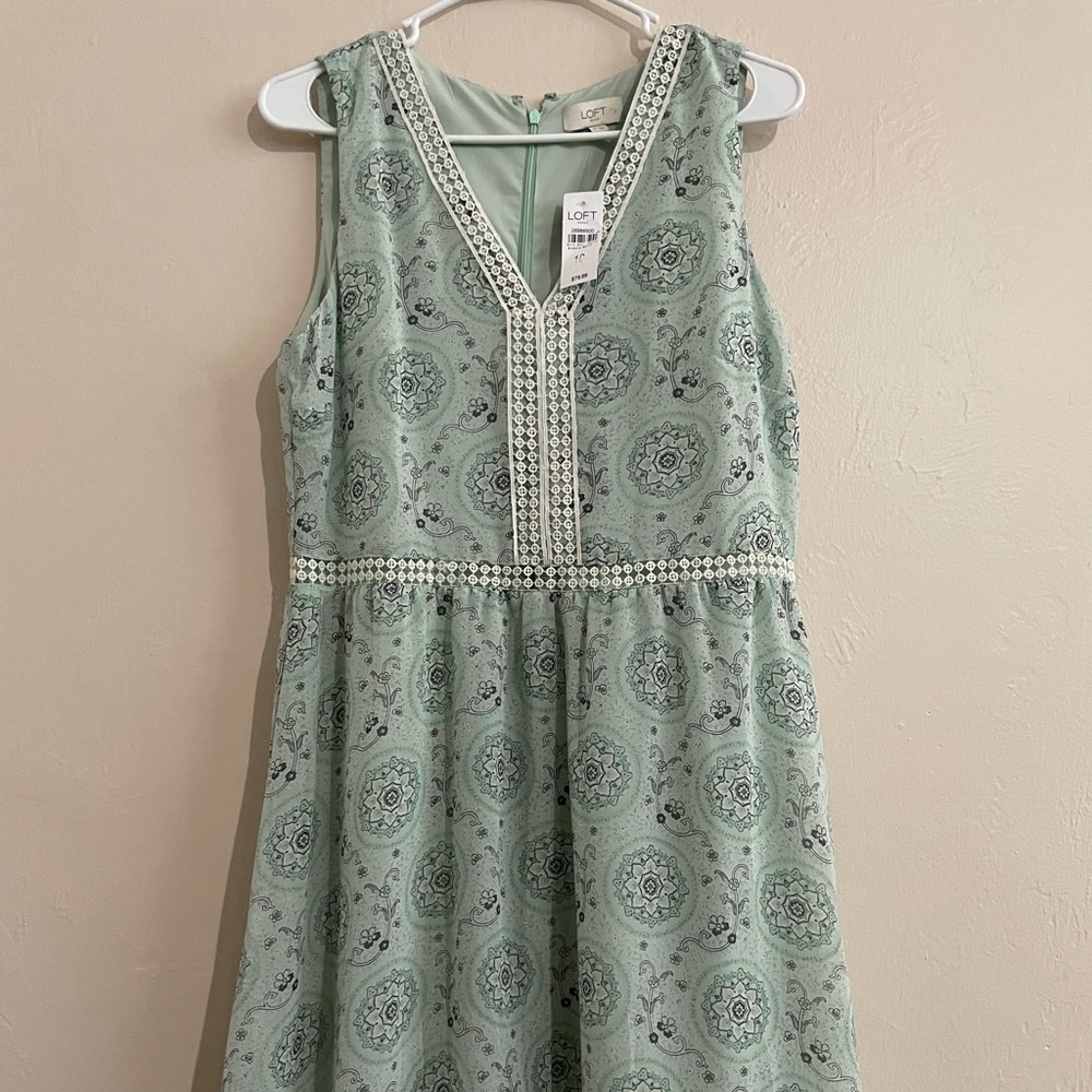 Loft Green Sundress | Size 10